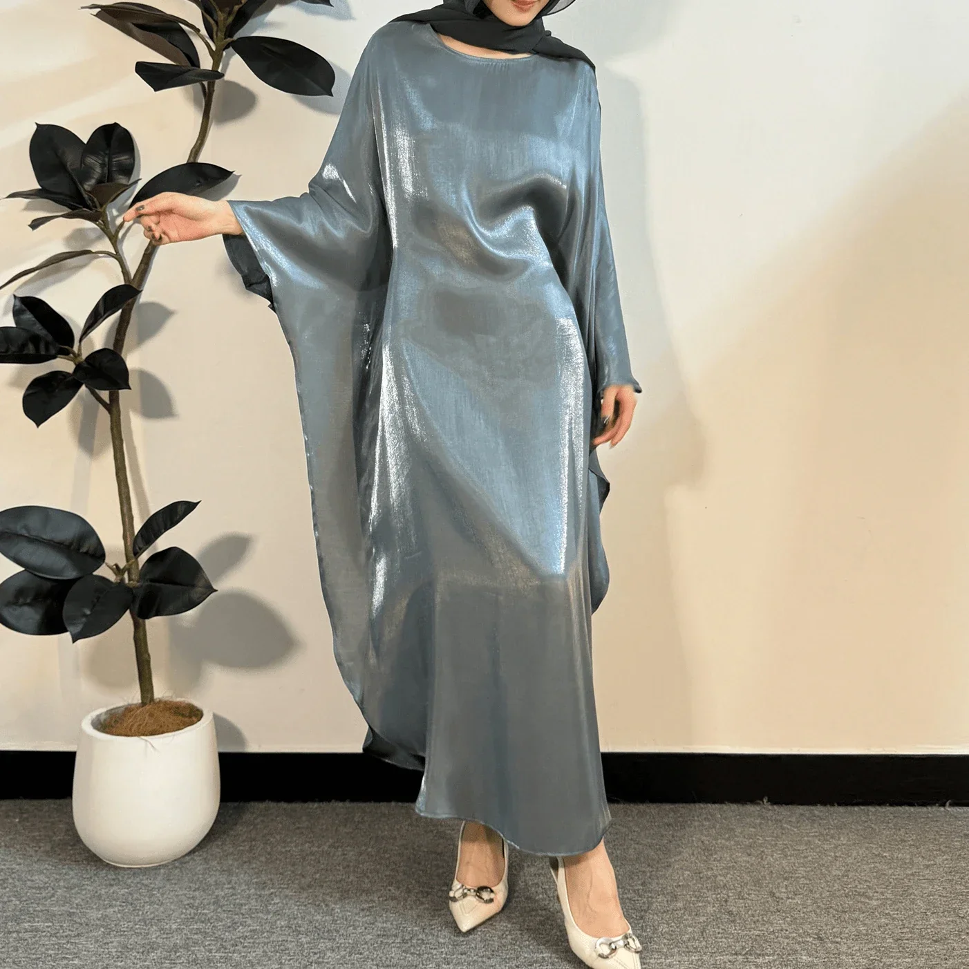 Robe Maxi Abayas Musulmanes pour Femmes - Robe Musulmane Élégante - image de produit 7